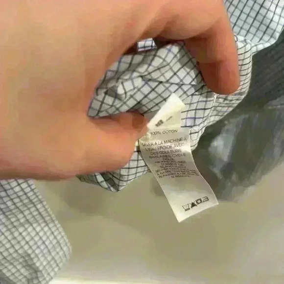 Vineyard Vines Kids Whale Shirt Button Down Checkered Blue White Size M (12-14) - Picture 5 of 6